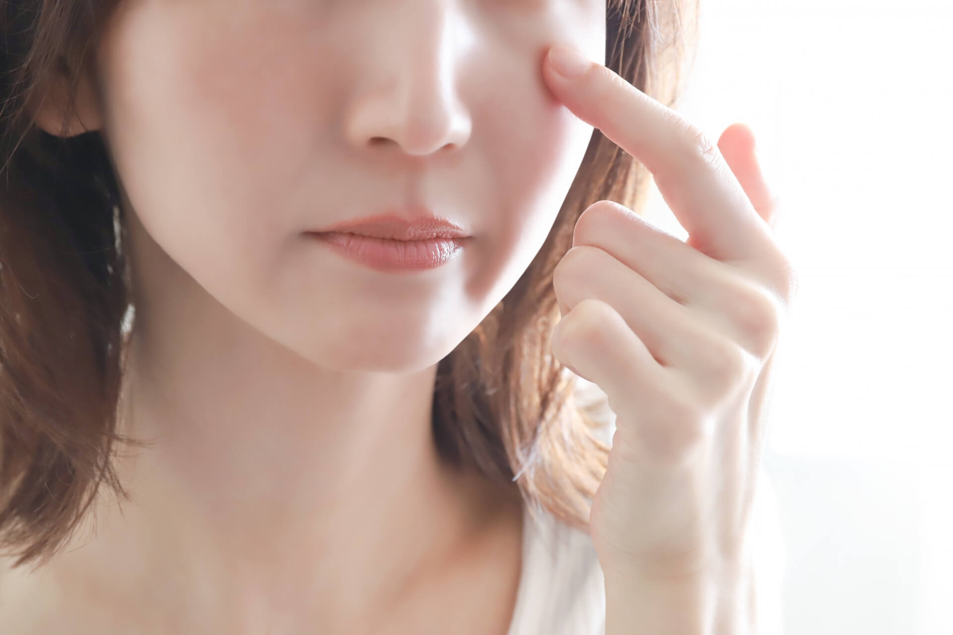 クマ取り術後20日目の目の下の状態とクマの残りイメージ